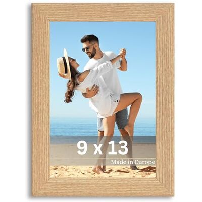 Victor Fotolijst klaver 9x13cm in beige, moderne eenvoudige houten lijst Victor Fotolijst klaver 9x13cm in beige, moderne eenvoudige houten lijst