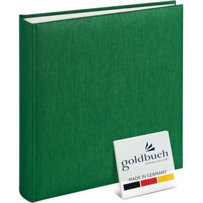 Goldbuch Trend fotoalbum, 60 pagina's, met kristallen inzetstukken, 25 x 25 cm, donkergroen, 25 x 25 cm Goldbuch Trend fotoalbum, 60 pagina's, met kristallen inzetstukken, 25 x 25 cm, donkergroen, 25 x 25 cm