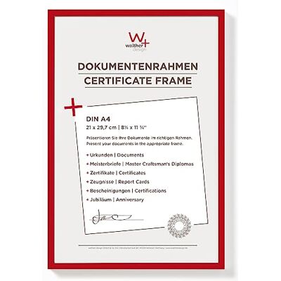 walther design New Lifestyle KV130R Fotolijst, rood, 21 x 29,7 cm (DIN A4), kunststof frame walther design New Lifestyle KV130R Fotolijst, rood, 21 x 29,7 cm (DIN A4), kunststof frame