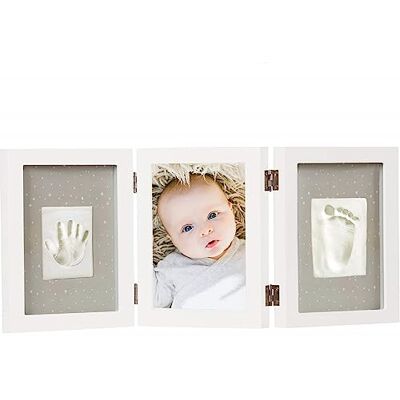 Dooky Happy Hands babyframeset, 3 stuks, motief: babyafdrukken, 0,6 kg Dooky Happy Hands babyframeset, 3 stuks, motief: babyafdrukken, 0,6 kg