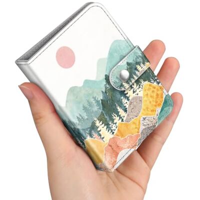 FINTIE Mini-fotoalbum voor films van 5 x 7,6 cm, kleurrijk bergbos 52 stuks kleine albums voor Fujifilm Instax Mini instant camera, Polaroid Hi-Print foto's FINTIE Mini-fotoalbum voor films van 5 x 7,6 cm, kleurrijk bergbos 52 stuks kleine albums voor Fujifilm Instax Mini instant camera, Polaroid Hi-Print foto's