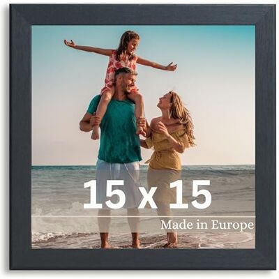 Victor Fotolijst Klee 15 x 15 cm in zwart – eenvoudig en modern van hout – frame voor de afbeelding 15 x 15 cm Victor Fotolijst Klee 15 x 15 cm in zwart – eenvoudig en modern van hout – frame voor de afbeelding 15 x 15 cm
