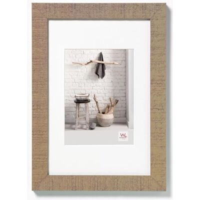 walther design fotolijst beige 60x80 cm met passe-partout, Home houten lijst HO080C walther design fotolijst beige 60x80 cm met passe-partout, Home houten lijst HO080C