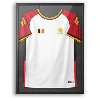 ACAZA Frame voetbalshirt 60 x 80 cm, groot 3D-frame, voetbal, basketbal, rugby en fietsen, vitrine voor volwassenen T-shirt, hout en acrylglas, zwart ACAZA Frame voetbalshirt 60 x 80 cm, groot 3D-frame, voetbal, basketbal, rugby en fietsen, vitrine voor volwassenen T-shirt, hout en acrylglas, zwart