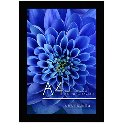 Americanflat Fotolijst A4 zwart – A4 frame van MDF met onbreekbaar gepolijst glas, ezel en geïntegreerd ophangmateriaal – horizontaal en verticaal formaat voor muur en tafelblad Americanflat Fotolijst A4 zwart – A4 frame van MDF met onbreekbaar gepolijst glas, ezel en geïntegreerd ophangmateriaal – horizontaal en verticaal formaat voor muur en tafelblad