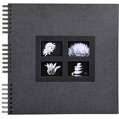 EXACOMPTA Ref. 16841E – fotoalbum met spiraalbinding Passion zwart – 360 foto's – 60 pagina's zwart – formaat 32 x 32 cm – fotoalbum van zwart papier EXACOMPTA Ref. 16841E – fotoalbum met spiraalbinding Passion zwart – 360 foto's – 60 pagina's zwart – formaat 32 x 32 cm – fotoalbum van zwart papier