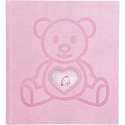 EXACOMPTA Ref. 16566E Fotoalbum Teddy Bear 300 foto's 10 x 15 cm 60 witte pagina's met kristallen bladen Formaat 29 x 32 cm Omslag van roze gestructureerd papier Effect van twee materialen EXACOMPTA Ref. 16566E Fotoalbum Teddy Bear 300 foto's 10 x 15 cm 60 witte pagina's met kristallen bladen Formaat 29 x 32 cm Omslag van roze gestructureerd papier Effect van twee materialen