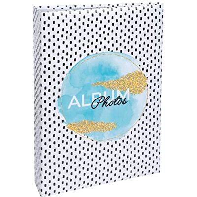 EXACOMPTA Ref. 62773E Fotoalbum met insteekhoezen BRIGHT 300 foto's 10x15cm 100 pagina's formaat 22,5x32,5 cm omslag van bedrukt papier bedekt met glanzende beschermfolie gouden markering EXACOMPTA Ref. 62773E Fotoalbum met insteekhoezen BRIGHT 300 foto's 10x15cm 100 pagina's formaat 22,5x32,5 cm omslag van bedrukt papier bedekt met glanzende beschermfolie gouden markering