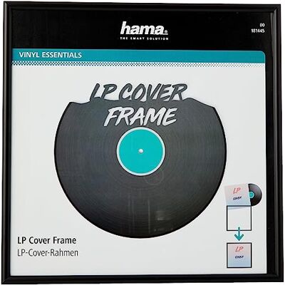 Hama Vinylframe (voor 33 rondingen, aluminium, 31,5 x 31,5 cm) zwart Hama Vinylframe (voor 33 rondingen, aluminium, 31,5 x 31,5 cm) zwart