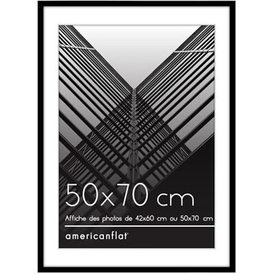 Americanflat Lijst 50x70 cm Zwart Fotolijst 42x60 cm met passe-partout of 50x70 cm zonder passe-partout Gepolijst plexiglas Verticale of horizontale ophanging Americanflat Lijst 50x70 cm Zwart Fotolijst 42x60 cm met passe-partout of 50x70 cm zonder passe-partout Gepolijst plexiglas Verticale of horizontale ophanging