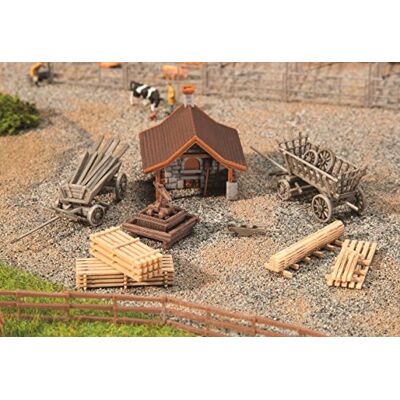 Faller FA 232359 Back huisje met accessoires voor het modelspoorwegmodel, bouwmodel Faller FA 232359 Back huisje met accessoires voor het modelspoorwegmodel, bouwmodel