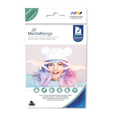 MediaRange glanzend fotopapier 10x15cm 220g 50 vellen MediaRange glanzend fotopapier 10x15cm 220g 50 vellen