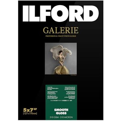 Ilford Gallery Smooth 13x18 cm 310 g Prestige Gloss 100 vellen Ilford Gallery Smooth 13x18 cm 310 g Prestige Gloss 100 vellen
