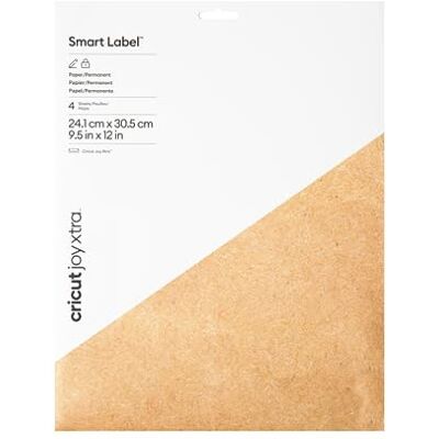 Cricut Joy Xtra™ Smart Label™ papier permanent (4 karaat), bruin kraftpapier Cricut Joy Xtra™ Smart Label™ papier permanent (4 karaat), bruin kraftpapier