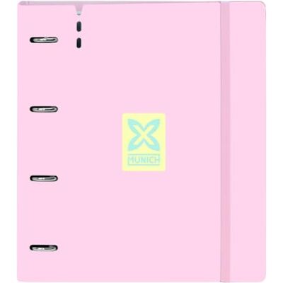 safta MUNICH Candy Ordner met 4 ringen van 35 mm, met vulling, 100 vellen A4, ideaal voor kinderen van verschillende leeftijden, comfortabel en veelzijdig, kwaliteit en sterkte, 27 x 4 x 32 cm, roze safta MUNICH Candy Ordner met 4 ringen van 35 mm, met vulling, 100 vellen A4, ideaal voor kinderen van verschillende leeftijden, comfortabel en veelzijdig, kwaliteit en sterkte, 27 x 4 x 32 cm, roze