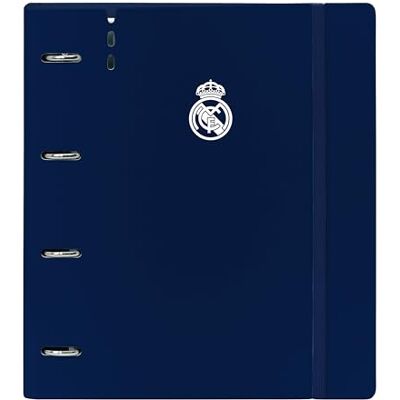 safta Real Madrid 1. Team 24/25 map met 4 ringen van 35 mm, met navulverpakking, met 100 DIN A4-vellen, ideaal voor kinderen van verschillende leeftijden, comfortabel en veelzijdig, 27 x 4 x 32 cm, safta Real Madrid 1. Team 24/25 map met 4 ringen van 35 mm, met navulverpakking, met 100 DIN A4-vellen, ideaal voor kinderen van verschillende leeftijden, comfortabel en veelzijdig, 27 x 4 x 32 cm,