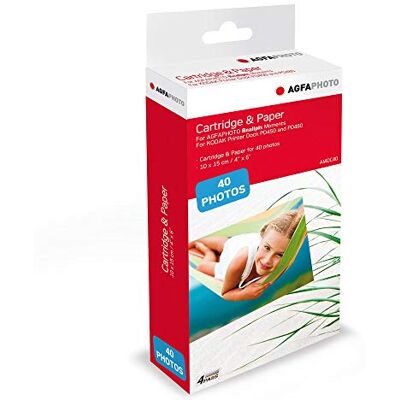 AgfaPhoto AGFA PHOTO Cartridge en fotopapier in het formaat 10 x 15 cm AMOC compatibel met AGFA Photo Realipix Moments en KODAK PD450, PD460, PD480 en PD450WIFI AgfaPhoto AGFA PHOTO Cartridge en fotopapier in het formaat 10 x 15 cm AMOC compatibel met AGFA Photo Realipix Moments en KODAK PD450, PD460, PD480 en PD450WIFI