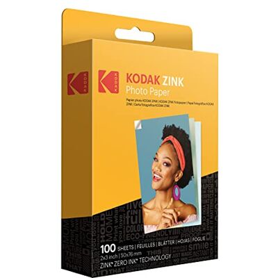 Kodak 2"x3" Premium Zink Fotopapier (100 vellen) Compatibel met PRINTOMATIC, Smile en Step Camera's en printers Kodak 2"x3" Premium Zink Fotopapier (100 vellen) Compatibel met PRINTOMATIC, Smile en Step Camera's en printers