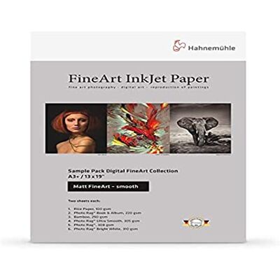 Hahnemühle Photo Digital FineArt A 4 monster, mat en glad papier Hahnemühle Photo Digital FineArt A 4 monster, mat en glad papier