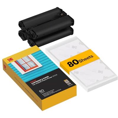 Kodak KPHC-80 Reservepapier voor printers, 10 x 15, PD450, PD460, PD480 Kodak KPHC-80 Reservepapier voor printers, 10 x 15, PD450, PD460, PD480