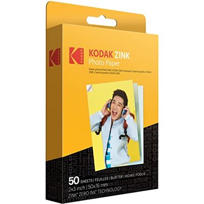 Kodak ZINK fotopapier, zelfklevend, 5 cm x 8 cm, (50 vellen), compatibel met Printomatic instant camera Kodak ZINK fotopapier, zelfklevend, 5 cm x 8 cm, (50 vellen), compatibel met Printomatic instant camera