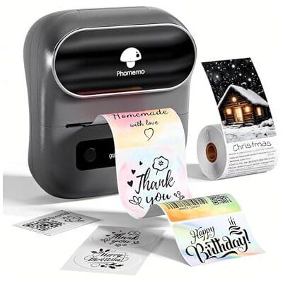 Phomemo M220 Bluetooth-printer, zelfklevende thermische labelprinter, barcodes, detailhandel, kantoor, telefoon en pc-compatibiliteit Phomemo M220 Bluetooth-printer, zelfklevende thermische labelprinter, barcodes, detailhandel, kantoor, telefoon en pc-compatibiliteit