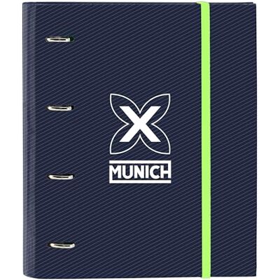 safta Munich Blue Indigo 4-ringband 35 cm met 100 DIN A4-vellen, ideaal voor kinderen van verschillende leeftijden, comfortabel en veelzijdig, kwaliteit en sterkte, 27 x 3,5 x 32 cm, indigoblauw, M safta Munich Blue Indigo 4-ringband 35 cm met 100 DIN A4-vellen, ideaal voor kinderen van verschillende leeftijden, comfortabel en veelzijdig, kwaliteit en sterkte, 27 x 3,5 x 32 cm, indigoblauw, M
