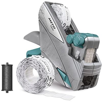 Meto Classic M prijskaartset prijs, basisprijs (2 regels, 16 cijfers voor etiketten 26 x 16 mm, direct klaar voor gebruik), 1 x handmatige etiketteermachine Meto Classic M prijskaartset prijs, basisprijs (2 regels, 16 cijfers voor etiketten 26 x 16 mm, direct klaar voor gebruik), 1 x handmatige etiketteermachine