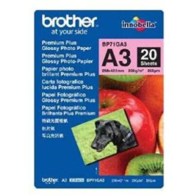 Brother Papier/fotopapier, glanzend, A3, 20 sh, 260 g/m² Brother Papier/fotopapier, glanzend, A3, 20 sh, 260 g/m²