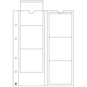Leuchtturm Lighthouse Optima muntenbladen voor 6 stuks tot 65 mm diameter, transparant Leuchtturm Lighthouse Optima muntenbladen voor 6 stuks tot 65 mm diameter, transparant