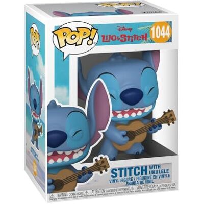 Funko Pop! Disney: Stitch With Ukulele Disney: Lilo & Stitch Vinyl figuur om te verzamelen, cadeau-idee, officiële producten, speelgoed voor kinderen en volwassenen, filmfans Funko Pop! Disney: Stitch With Ukulele Disney: Lilo & Stitch Vinyl figuur om te verzamelen, cadeau-idee, officiële producten, speelgoed voor kinderen en volwassenen, filmfans
