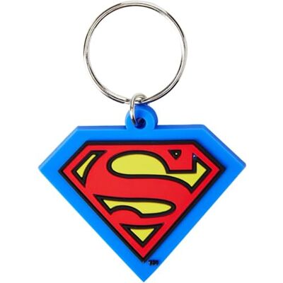 Pyramid Superman Shield rubberen sleutelhanger, meerkleurig, 4,5 x 6 cm Pyramid Superman Shield rubberen sleutelhanger, meerkleurig, 4,5 x 6 cm