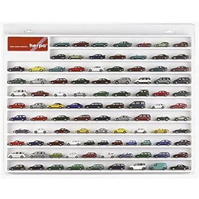 Herpa 029223 029223 personenwagen-etalage, hangvitrine voor modelauto's en vliegtuigen met liefde voor detail, wit Herpa 029223 029223 personenwagen-etalage, hangvitrine voor modelauto's en vliegtuigen met liefde voor detail, wit