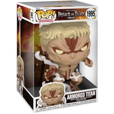 Funko Pop! Jumbo: Attack On Titan Armored Titan Vinyl verzamelfiguur Geschenkidee Officieel product Speelgoed voor kinderen en volwassenen Anime fans, figuur voor verzamelaars Funko Pop! Jumbo: Attack On Titan Armored Titan Vinyl verzamelfiguur Geschenkidee Officieel product Speelgoed voor kinderen en volwassenen Anime fans, figuur voor verzamelaars