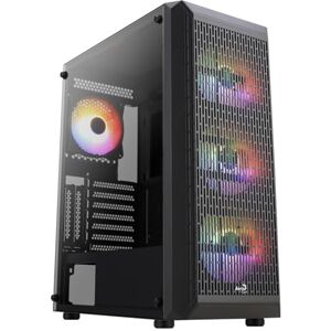 Aerocool Midtower ATX Beam v2 RGB behuizing met glasplaat, zwart Aerocool Midtower ATX Beam v2 RGB behuizing met glasplaat, zwart
