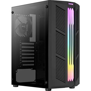 Aerocool Prime ATX PC-behuizing, ARGB drievoudige voorkant, gehard glas, ventilator 12 cm Aerocool Prime ATX PC-behuizing, ARGB drievoudige voorkant, gehard glas, ventilator 12 cm