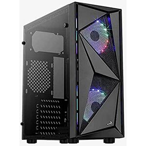 Aerocool Midtower ATX-behuizing Glider gehard glas RGB met glasplaat (zwart) Aerocool Midtower ATX-behuizing Glider gehard glas RGB met glasplaat (zwart)