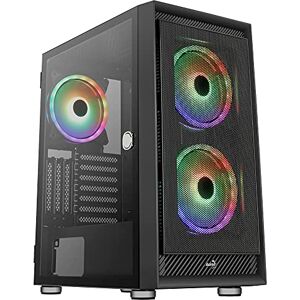 Aerocool MIRAGEBK, PC ATX Behuizing, LED Front, Getemperd Glas Aerocool MIRAGEBK, PC ATX Behuizing, LED Front, Getemperd Glas