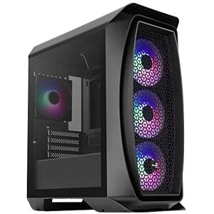 Aerocool AEROONEMINIFROST, PC-behuizing Micro ATX, 4 ventilatoren, 2 panelen, zwart Aerocool AEROONEMINIFROST, PC-behuizing Micro ATX, 4 ventilatoren, 2 panelen, zwart
