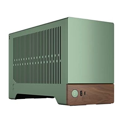 Fractal Design Terra Jade Houten Walnut Front Panel Small Form Factor mITX Gaming Case PCIe 4.0 Riser Cable USB Type-C Geanodiseerde aluminium panelen Fractal Design Terra Jade Houten Walnut Front Panel Small Form Factor mITX Gaming Case PCIe 4.0 Riser Cable USB Type-C Geanodiseerde aluminium panelen