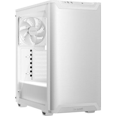 be quiet! Pure Base 501 Airflow Window White PC-behuizing met 2 vooraf geïnstalleerde Pure Wings 3 140 mm PWM-ventilatoren, hoge statische druk, USB 3.2 Gen 2 type C, ruim design, zijvenster be quiet! Pure Base 501 Airflow Window White PC-behuizing met 2 vooraf geïnstalleerde Pure Wings 3 140 mm PWM-ventilatoren, hoge statische druk, USB 3.2 Gen 2 type C, ruim design, zijvenster