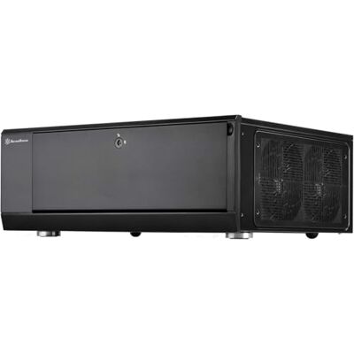 Silverstone SST-GD10B Grandia HTPC ATX bureaubehuizing met krachtig en stil koelsysteem, zwart Silverstone SST-GD10B Grandia HTPC ATX bureaubehuizing met krachtig en stil koelsysteem, zwart