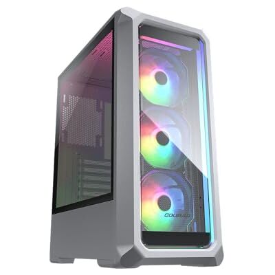 COUGAR Gaming PC gaming-behuizing ARCHON 2 RGB wit incl. 3 ARGB-ventilatoren kristalhelder gehard glas RGB-verlichting luchtkoeling slechts 6 ventilatoren COUGAR Gaming PC gaming-behuizing ARCHON 2 RGB wit incl. 3 ARGB-ventilatoren kristalhelder gehard glas RGB-verlichting luchtkoeling slechts 6 ventilatoren