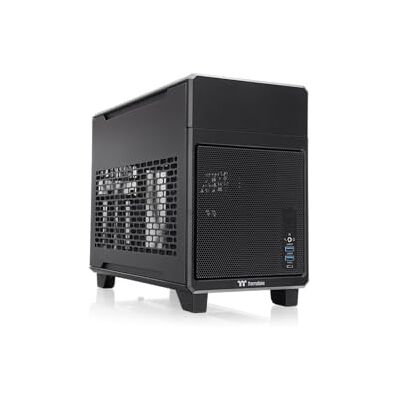 Thermaltake TR100 Mini Tower Gaming Case Super Compact Zwart Thermaltake TR100 Mini Tower Gaming Case Super Compact Zwart