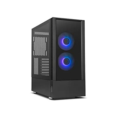 Xtreme HUMMER NEMESIS Micro ATX; mid-tower ATX, gehard glas voor en zijkant, oneindige ARGB LED-ventilatoren, tot 8 ventilatoren, grote afbeeldingen, USB 3.0, zwart Xtreme HUMMER NEMESIS Micro ATX; mid-tower ATX, gehard glas voor en zijkant, oneindige ARGB LED-ventilatoren, tot 8 ventilatoren, grote afbeeldingen, USB 3.0, zwart