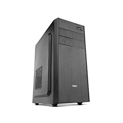 Xtreme LITE010 NXLITE010 PC-behuizing, voorkant met geborstelde afwerking, vooraf geïnstalleerde 500W ATX-voeding, compatibel met ATX, micro ATX en ITX moederborden, kleur zwart Xtreme LITE010 NXLITE010 PC-behuizing, voorkant met geborstelde afwerking, vooraf geïnstalleerde 500W ATX-voeding, compatibel met ATX, micro ATX en ITX moederborden, kleur zwart