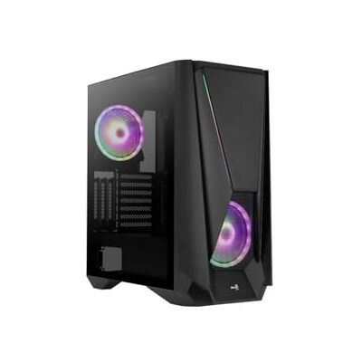 Aerocool Midtower ATX-behuizing Big Visor RGB met glasplaat (zwart) Aerocool Midtower ATX-behuizing Big Visor RGB met glasplaat (zwart)