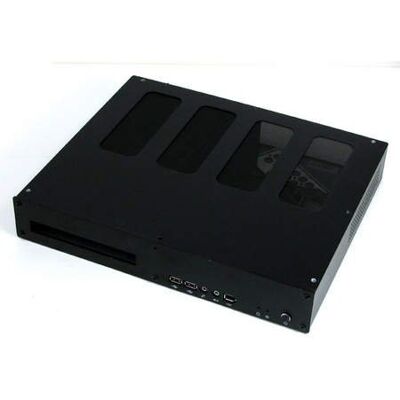 Silverstone Pt05b Tower PC met 60 W voeding, zwart Silverstone Pt05b Tower PC met 60 W voeding, zwart