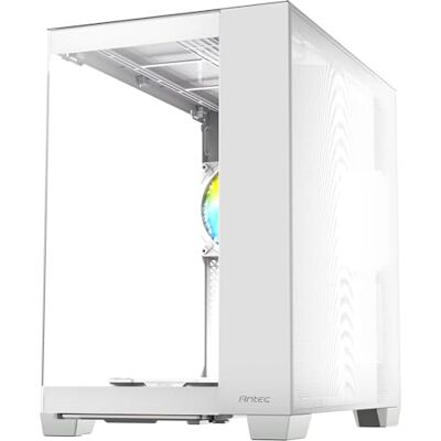 Antec C8 ARGB wit Pc-behuizing, 2 x 160 mm TQR ventilator en 1 x 140 mm ARGB PWM TQ ventilator inbegrepen, dubbele kamerlay-out, type C, 360 mm radiatorhouder, TG voor- en zijpanelen zonder Antec C8 ARGB wit Pc-behuizing, 2 x 160 mm TQR ventilator en 1 x 140 mm ARGB PWM TQ ventilator inbegrepen, dubbele kamerlay-out, type C, 360 mm radiatorhouder, TG voor- en zijpanelen zonder