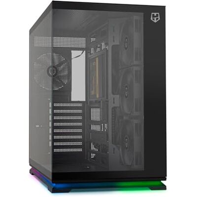 Xtreme Hummer Galaxy PC-behuizing, frameless gehard glas, 4 ventilatoren 120 mm PWM, ruimte voor 10 ventilatoren, USB-C en USB 3.0, ARGB Hub controller, ATX/M-ATX/ITX, zwart Xtreme Hummer Galaxy PC-behuizing, frameless gehard glas, 4 ventilatoren 120 mm PWM, ruimte voor 10 ventilatoren, USB-C en USB 3.0, ARGB Hub controller, ATX/M-ATX/ITX, zwart